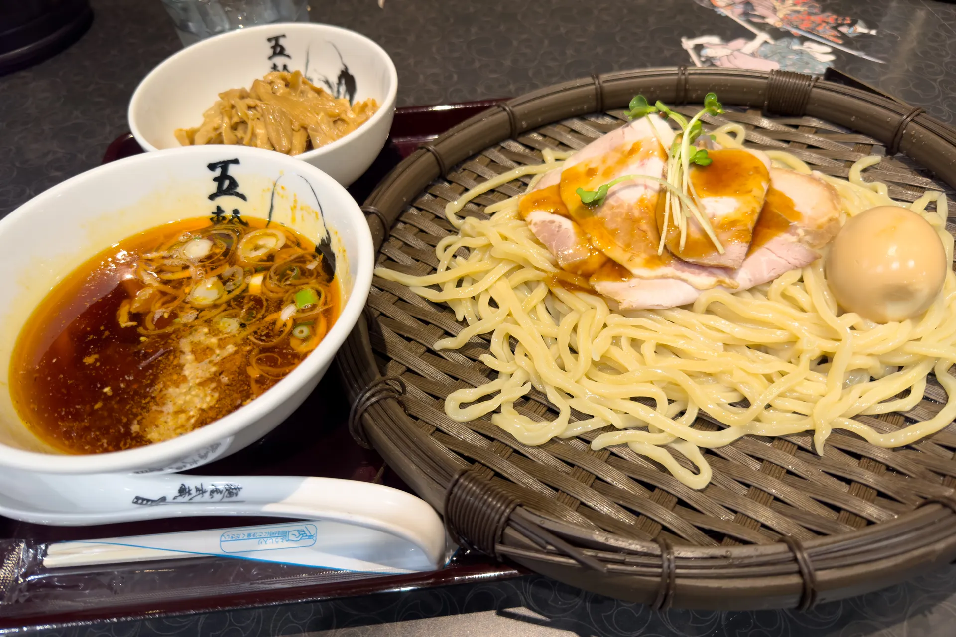 辛味五輪洞つけ麺 + メンマ